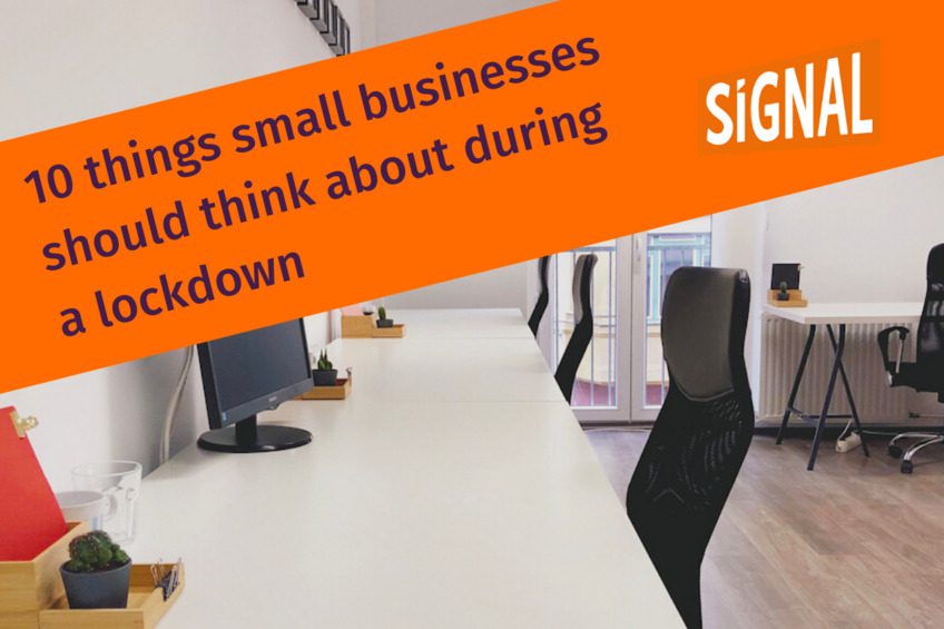 10 things small businesses  should think about during  a lockdown